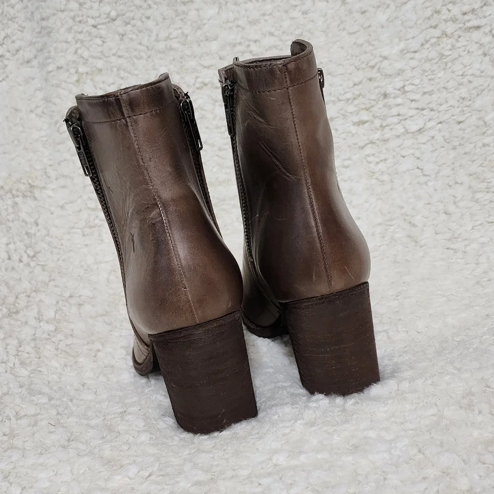 Frye Addie Double Zip heeled bootie boots size 10 new!! - Picture 8 of 14